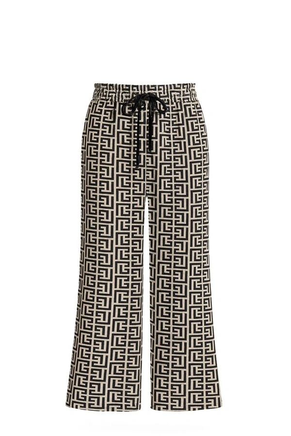 Calça em malha estampa fendi Kwi