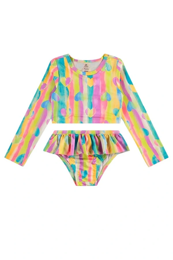 Biquini em malha uv fps+50 sublimada Up Baby