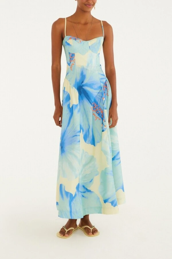 Vestido cropped vestida de flor Farm