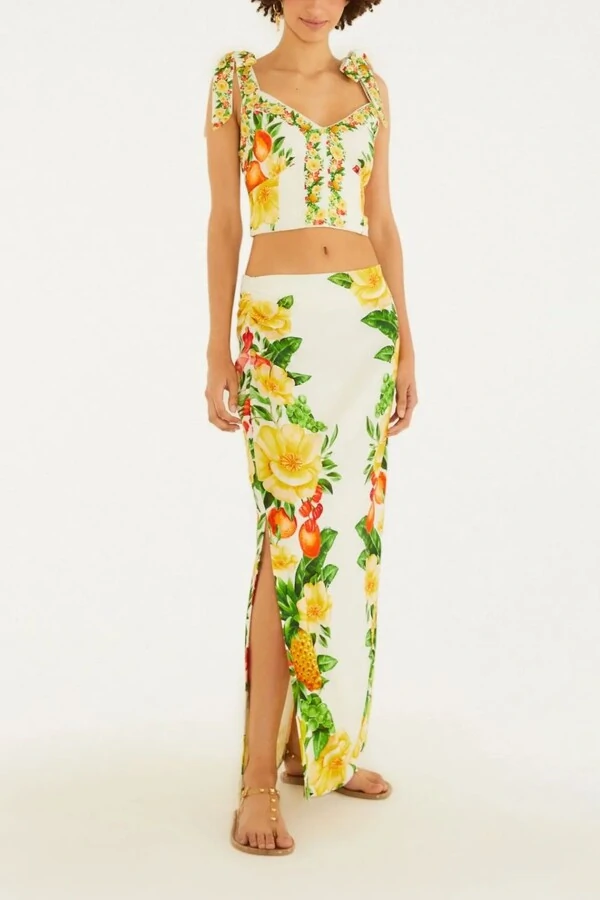 Blusa floral picnic Farm