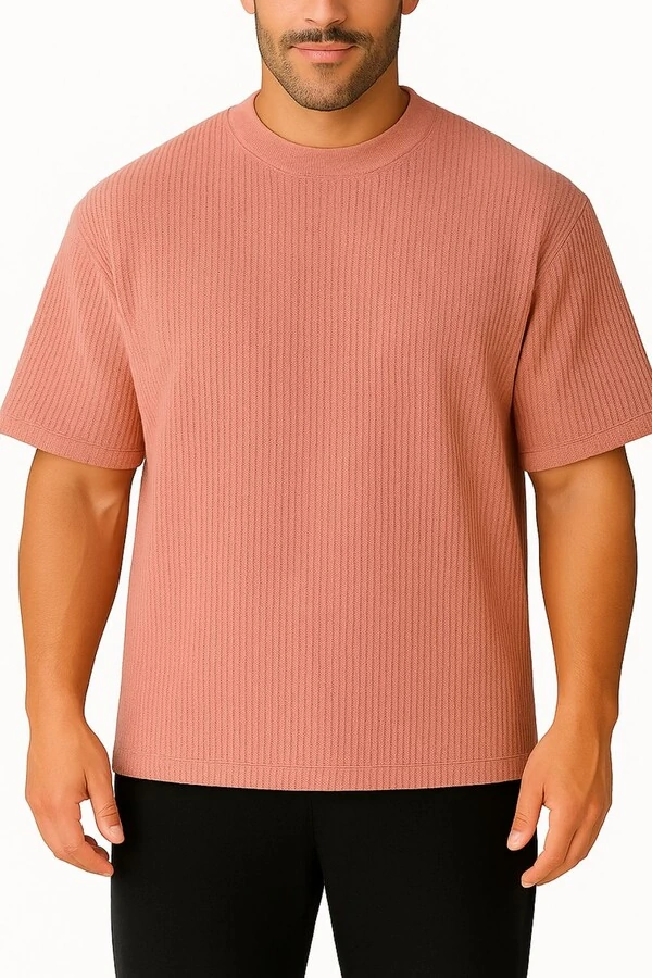 Blusa cashmere manga curta masculina Kwi