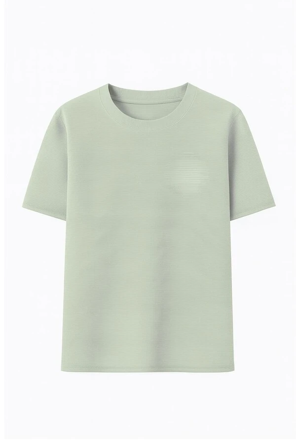 Camiseta Texturizada gola careca Kwi