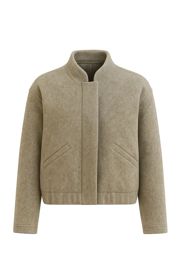 Jaqueta oversized lã batida Kwi