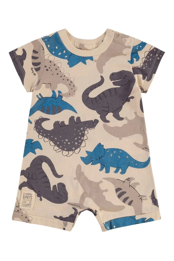 Macaquinho manga curta em meia malha Up Baby