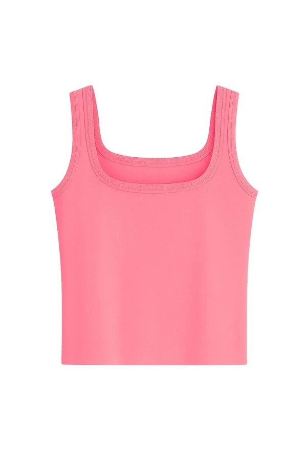 Regata fresh decote quadrado tricot Kwi