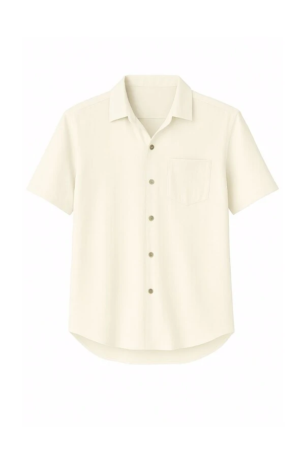 Camisa com botões e bolso frente Kwi