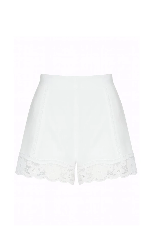 Shorts algodão com renda Kwi