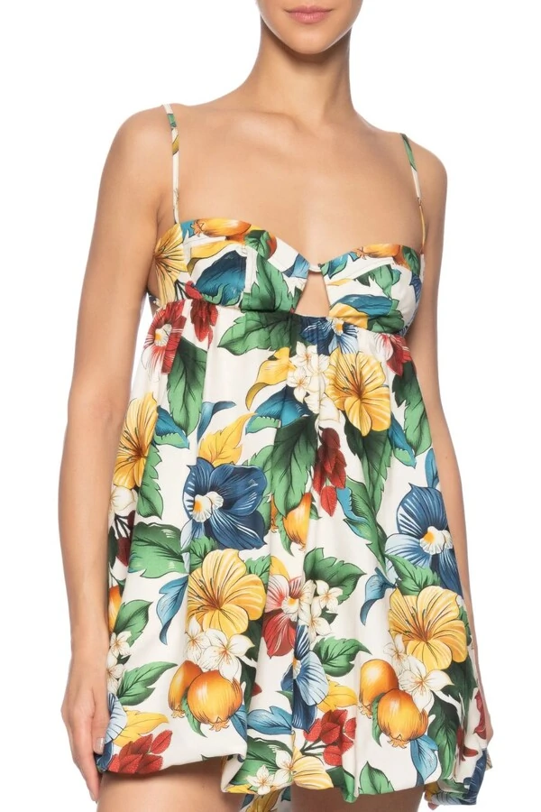 Vestido curto balone tropicalzinho Farm