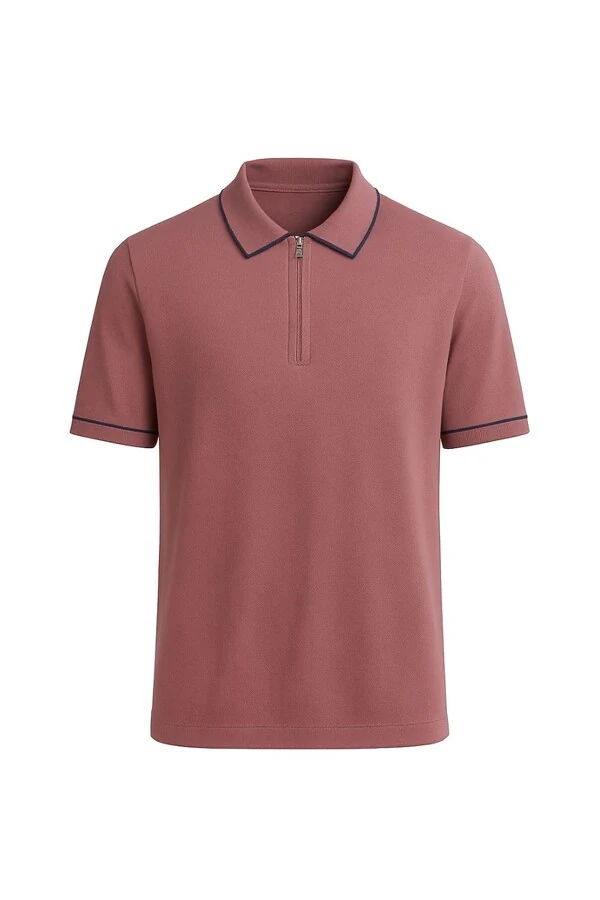 Polo masculina com zíper Kwi