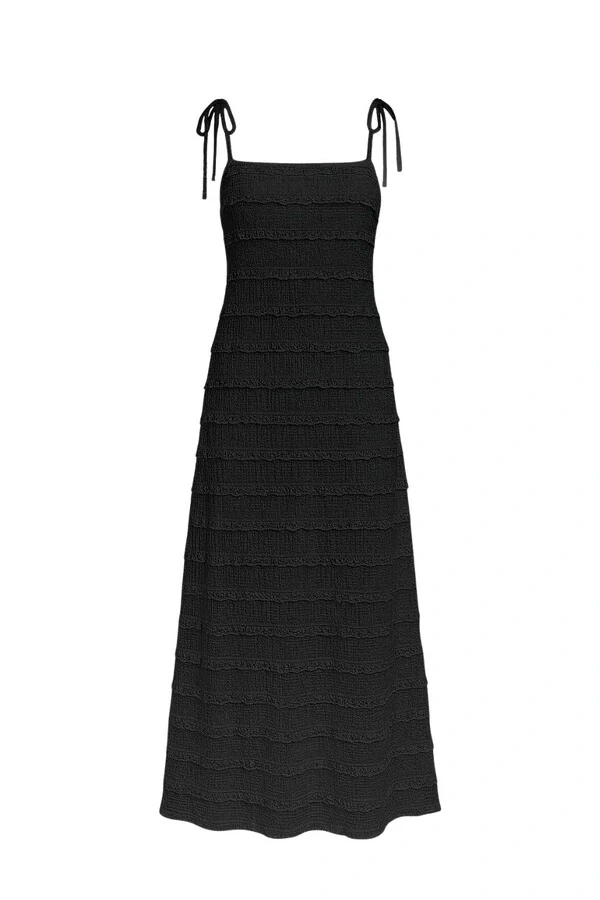 Vestido longo c/ renda Kwi