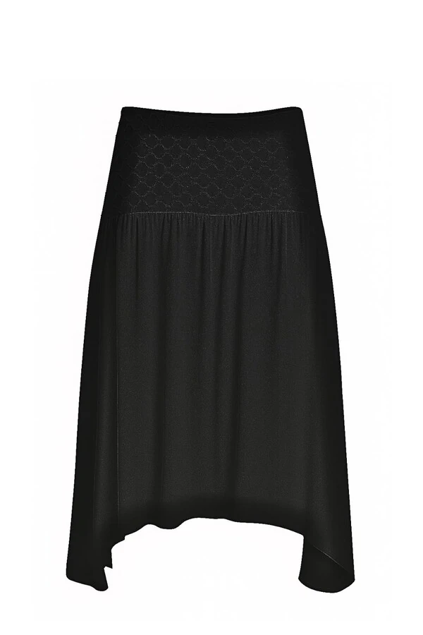 Saia midi com cós trabalhado Kwi