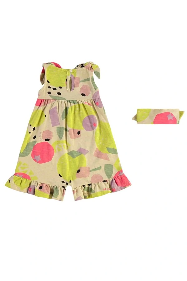 Macacão com faixa em malha flame Up Baby