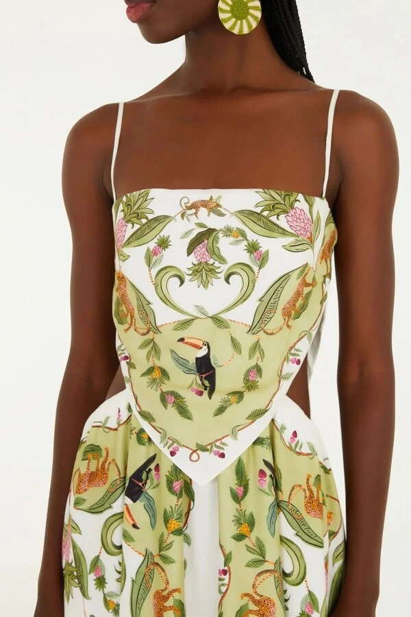 Vestido lenço floresta doce Farm