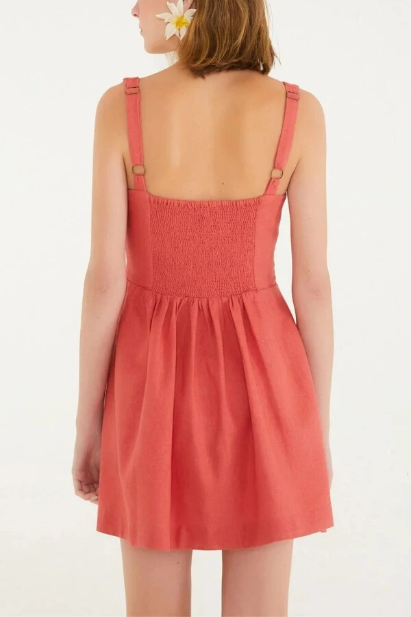 Vestido curto corselet Farm