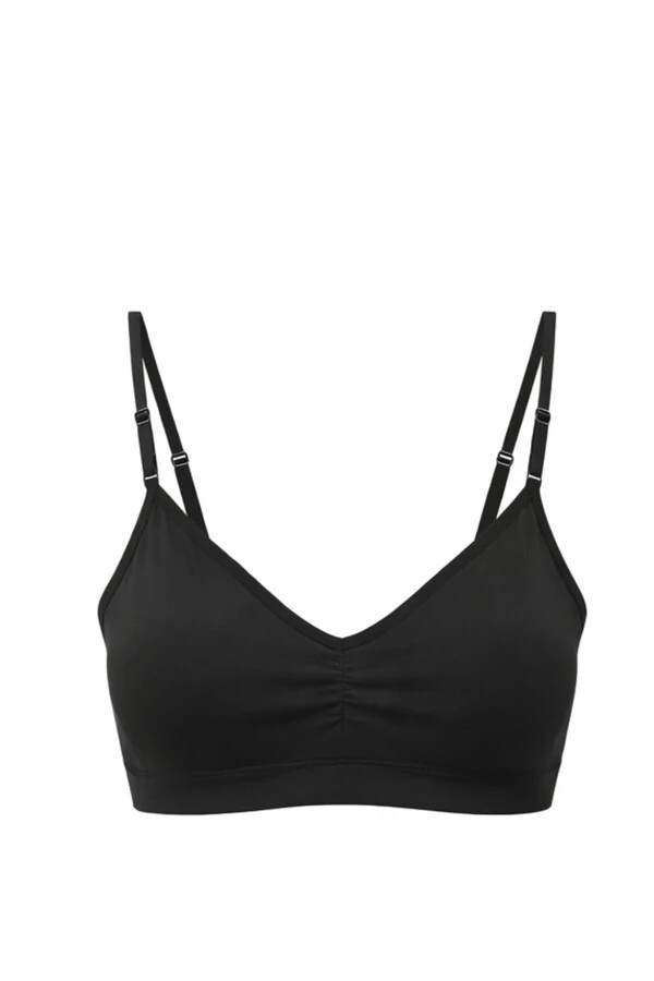 Top franzido fitness em poliamida Kwi