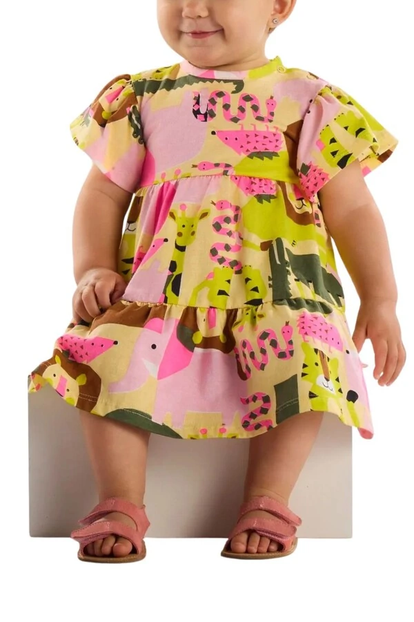 Vestido em meia malha Up Baby