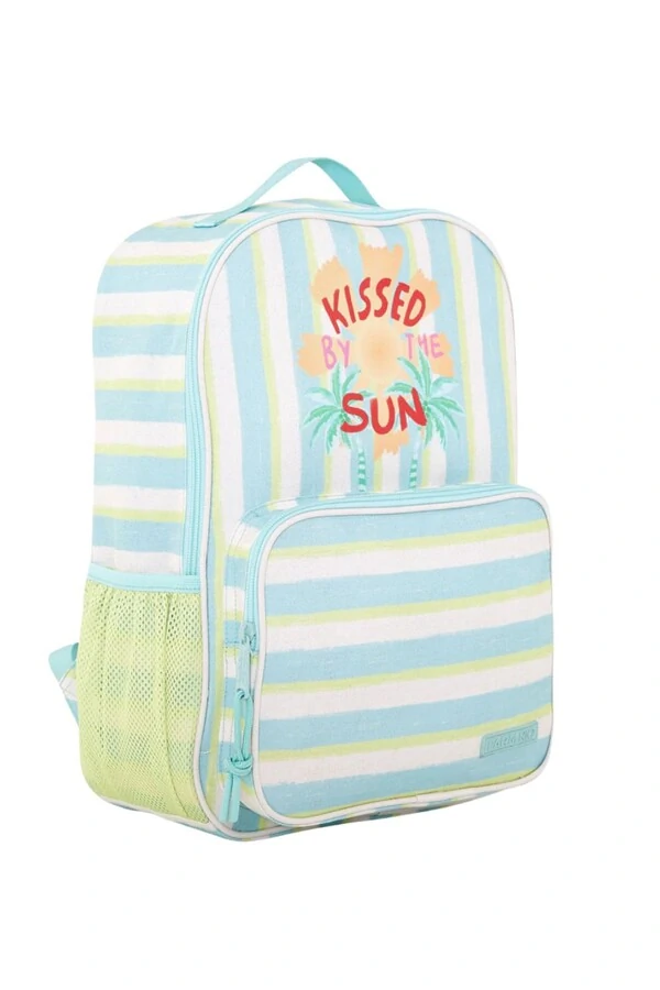 Mochila me leva listrado rio azul Farm