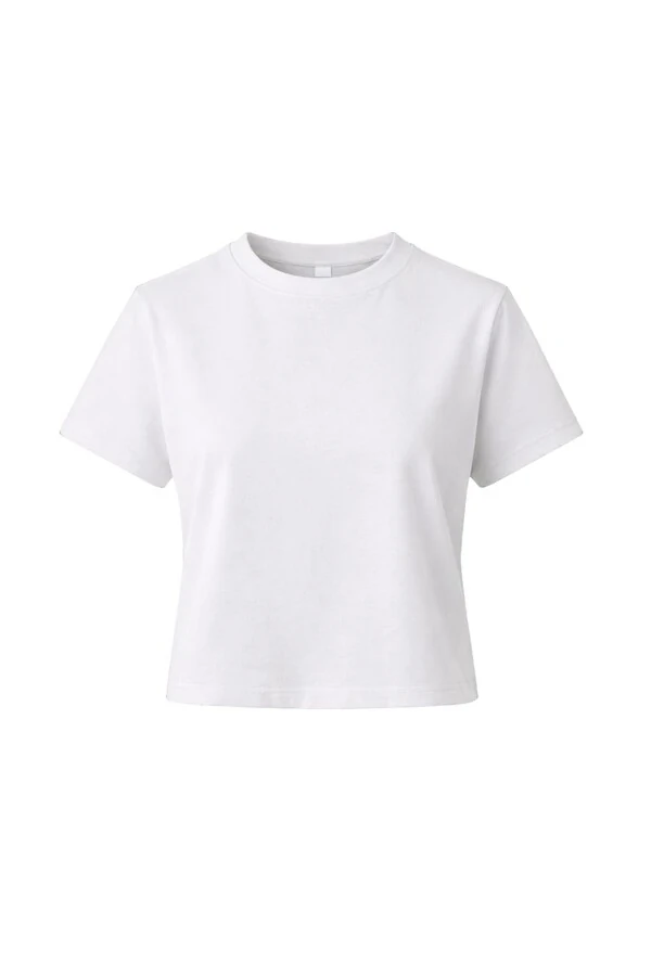 T-shirt feminina em algodão encorpado Kwi