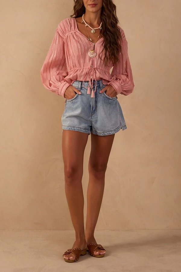Short jeans pespontos Dress to
