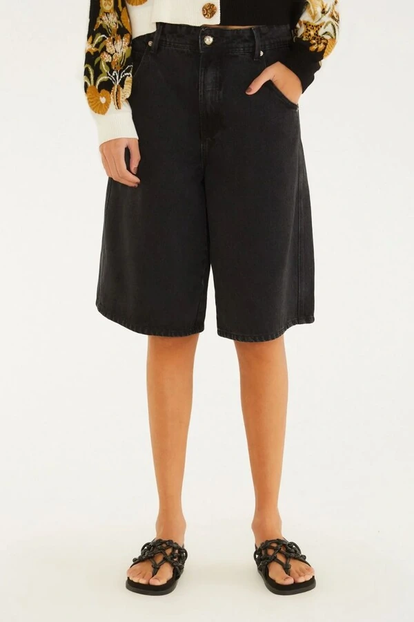 Bermuda black jeans Farm