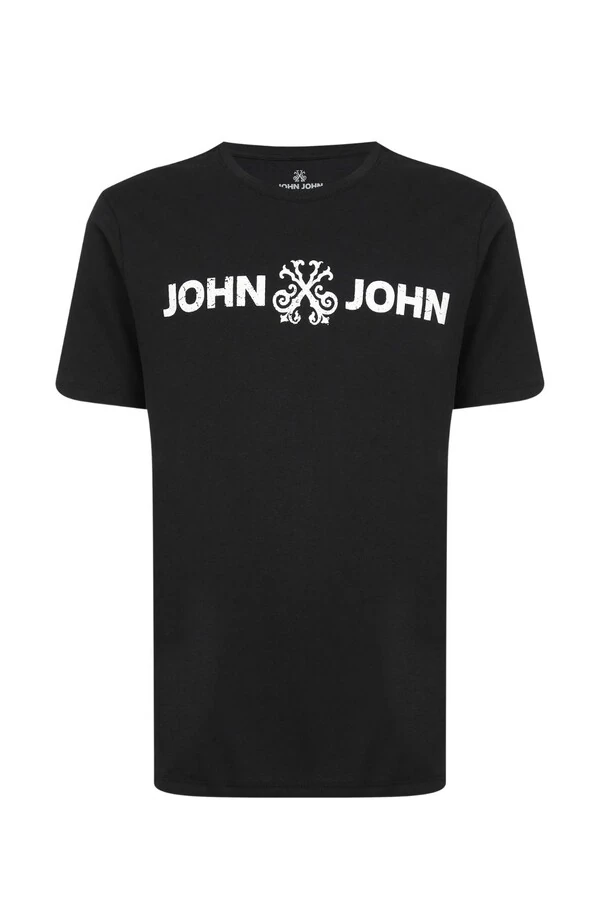 Camiseta Regular Fit Basic Preto John John