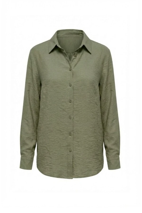 Camisa feminina plus size em viscose Kwi