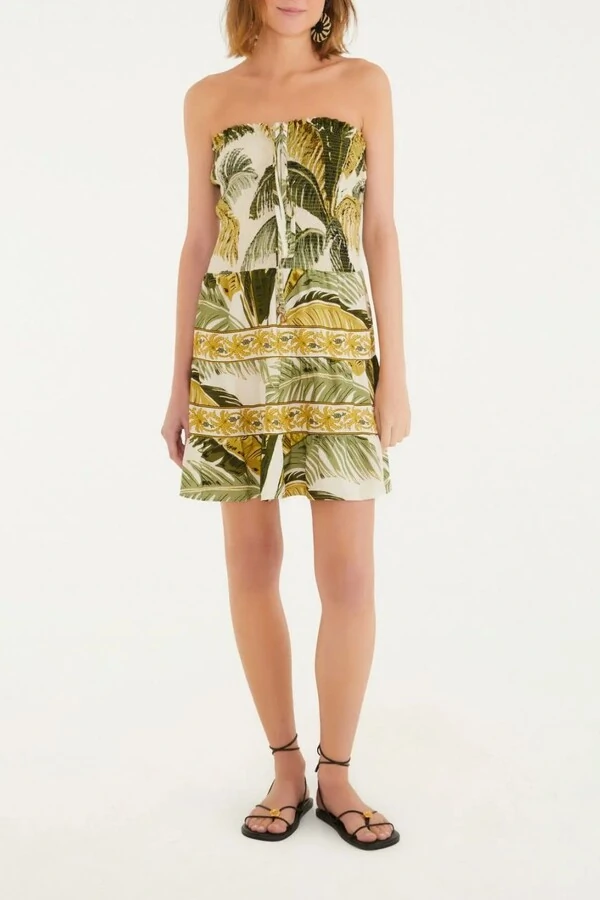 Vestido curto trancoso Farm