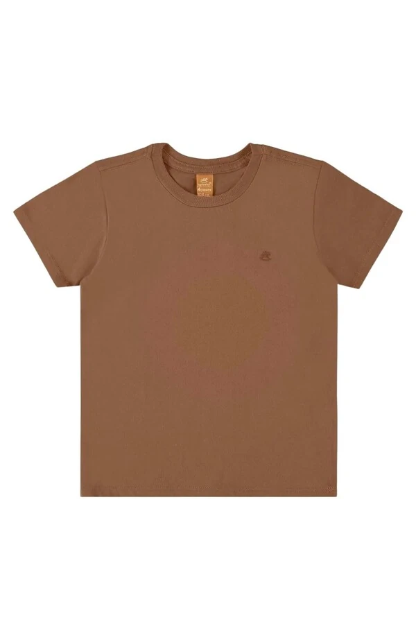 Camiseta manga curta em meia malha Up baby