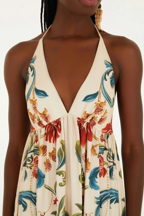 Vestido cropped sonho real Farm