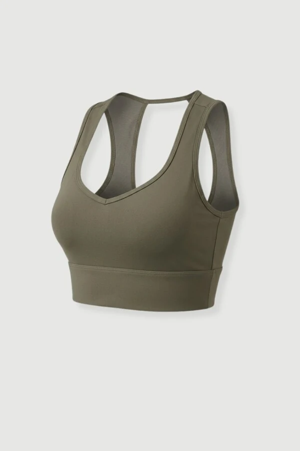 Top fitness com costas abertas Kwi