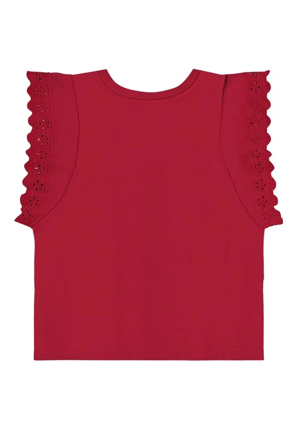 Blusa manga curta em meia malha Up Baby