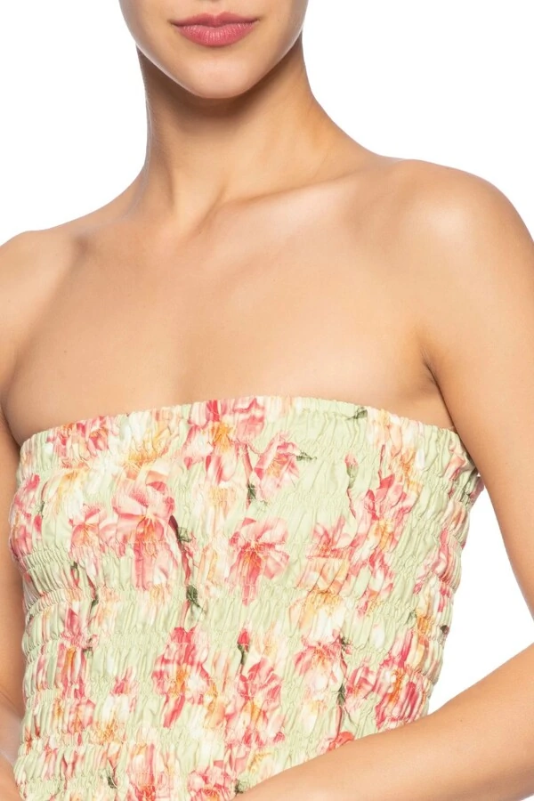Vestido midi flor de cerejeira Farm