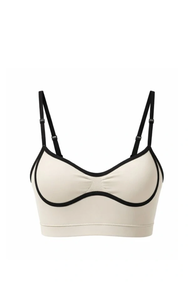 Top viés pair fitness em poliamida Kwi