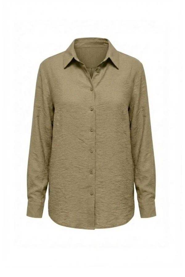 Camisa feminina plus size em viscose Kwi