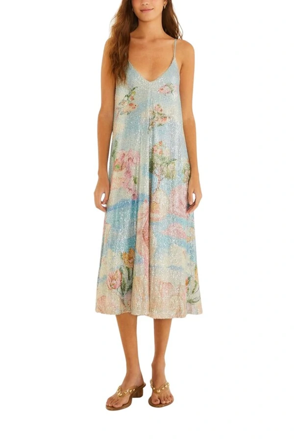 Vestido paete venus import Farm