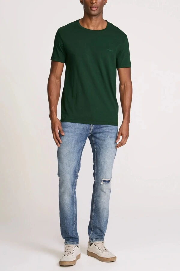 Camiseta Slim Fit John Soft Verde John John