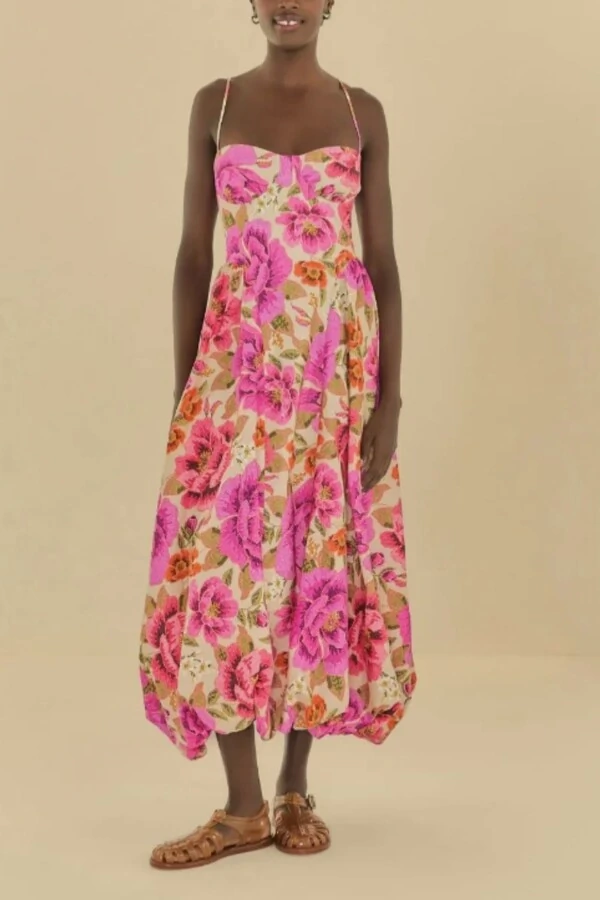 Vestido longo balone izabel Farm