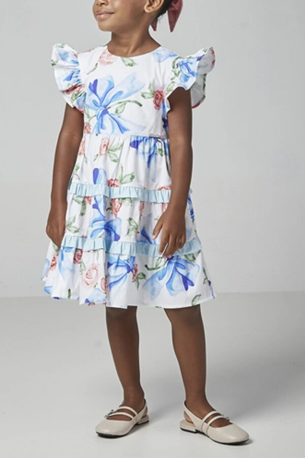 Vestido infantil babados Luluzinha
