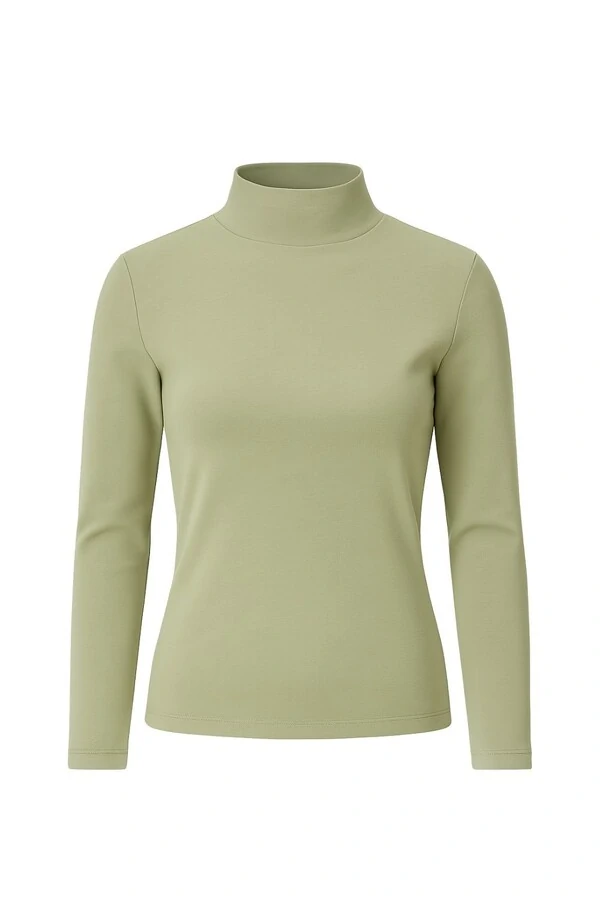 Blusa térmica fleece feminina gola média Kwi