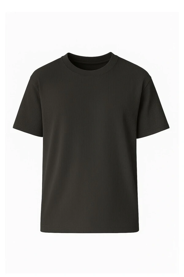 Camiseta Texturizada gola careca Kwi