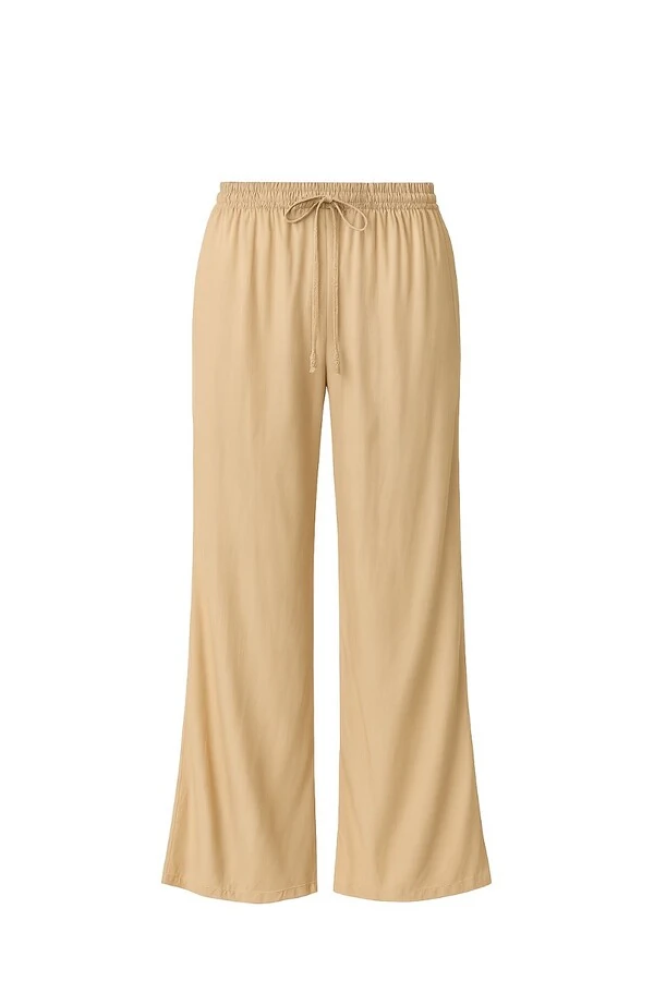 Calça pantalona liocel feminina Kwi
