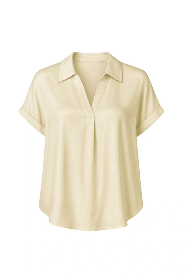 Blusa acetinada Kwi