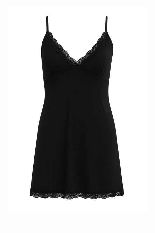 Camisola alça detalhe em renda Kwi