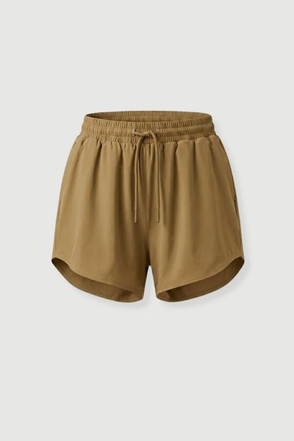 Short fitness feminino com elástico no cós Kwi