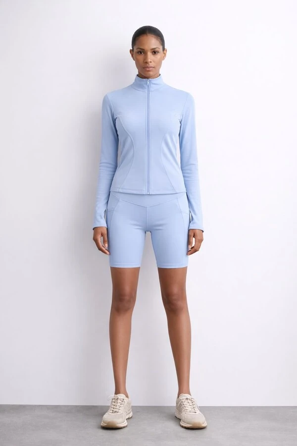 Short ciclista fitness em poliamida Kwi