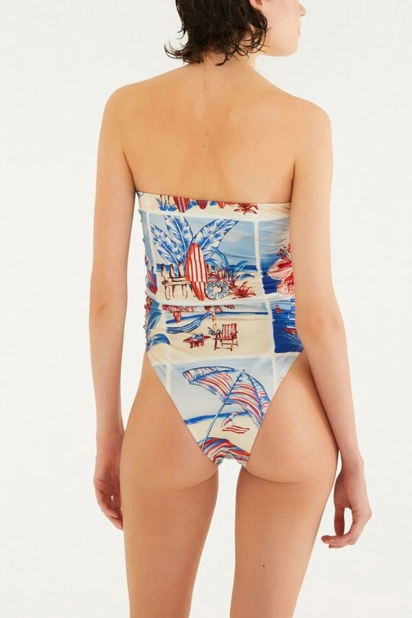 Body sem alça diario de verão Farm