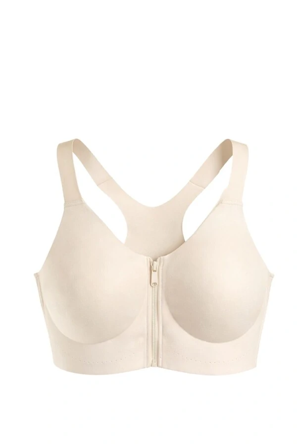 Top fitness zíper em poliamida Kwi