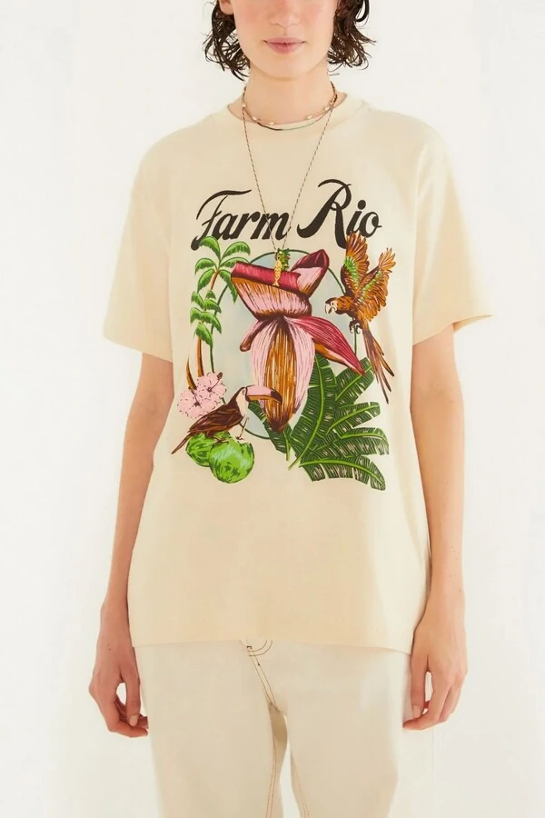 Tshirt media mangara farm rio bege Farm