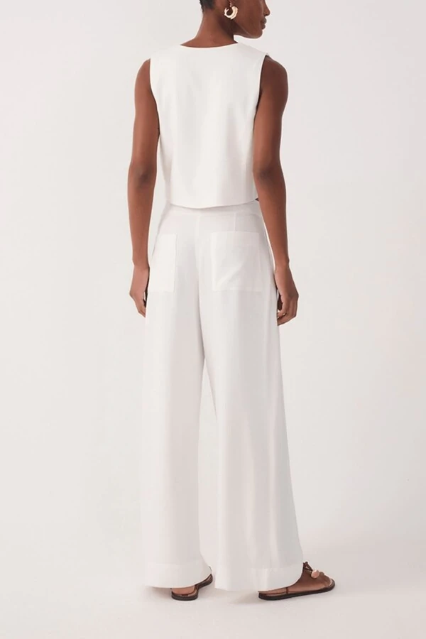 Calça linho transpasse Dress to