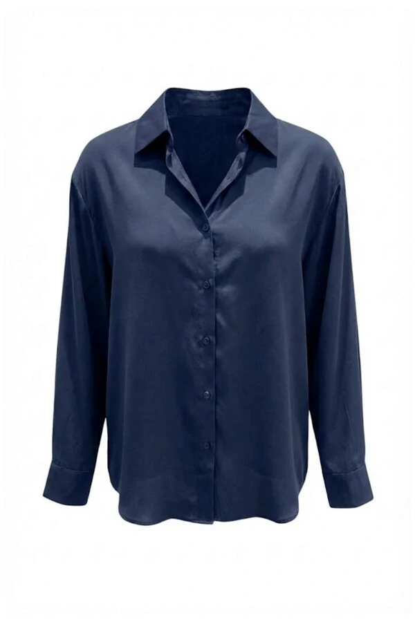 Camisa feminina manga longa em lyocell Kwi